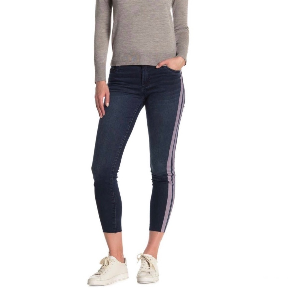KUT FROM THE KLOTH CIGARETTE STRIPED SKINNY JEANS - Picture 3 of 15